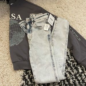 Free People Acid Wash Skinny Jeans